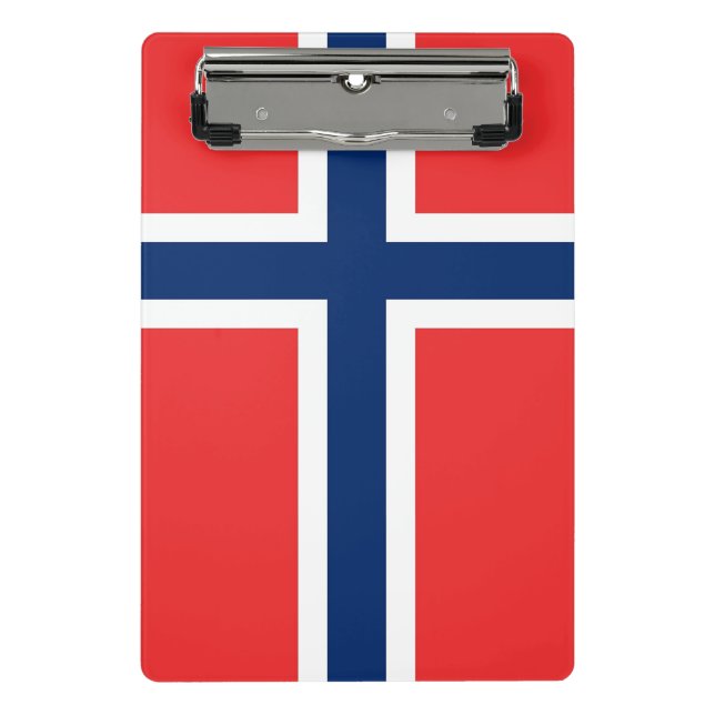 Mini clipboard with flag of Norway (Front)