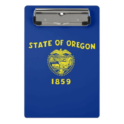 Mini clipboard with flag of Oregon USA