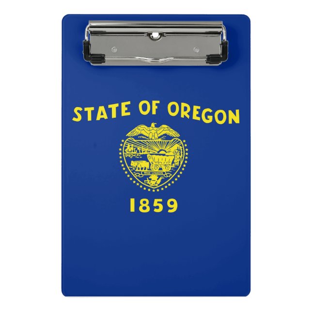 Mini clipboard with flag of Oregon, USA (Front)
