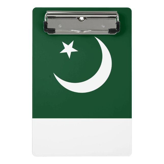 Mini clipboard with flag of Pakistan (Front)