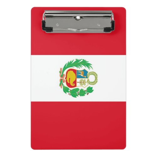 Mini clipboard with flag of Peru