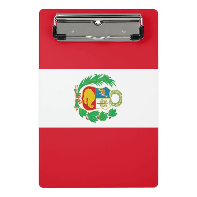 Mini clipboard with flag of Peru (Front)