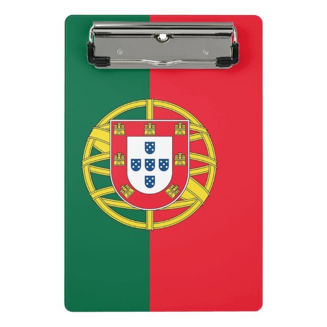 Mini clipboard with flag of Portugal (Front)