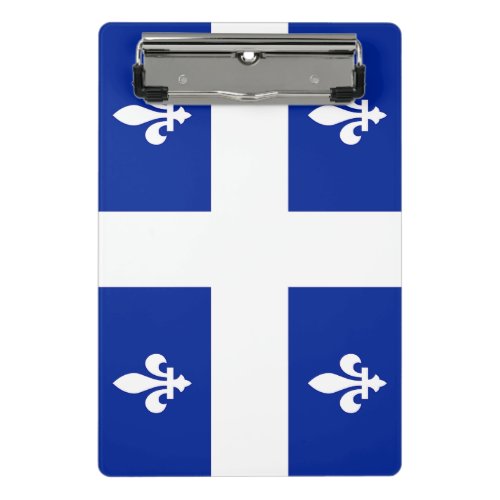 Mini clipboard with flag of Quebec Canada