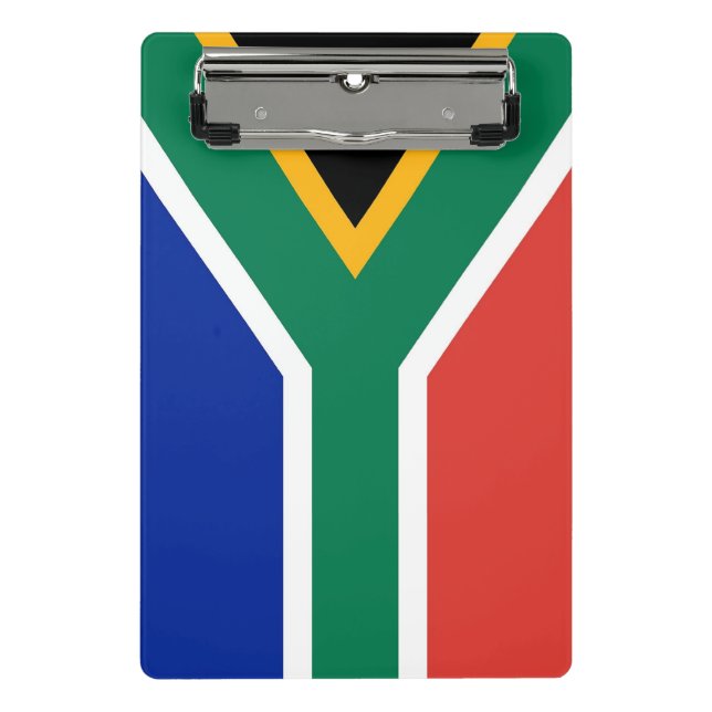 Mini clipboard with flag of South Africa (Front)