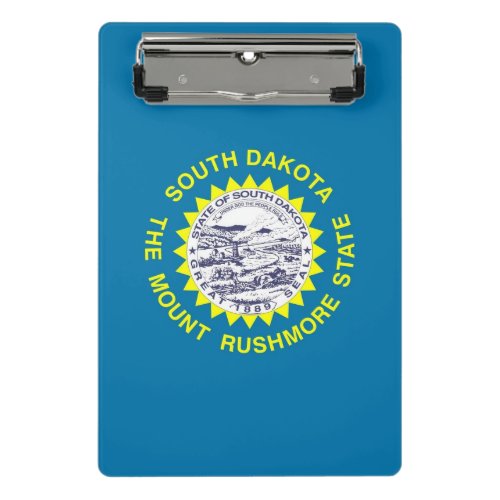 Mini clipboard with flag of South Dakota USA