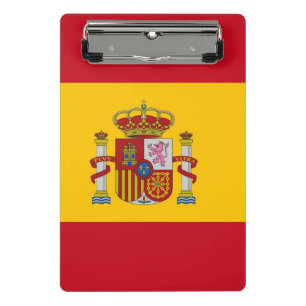 Mini clipboard with flag of Spain