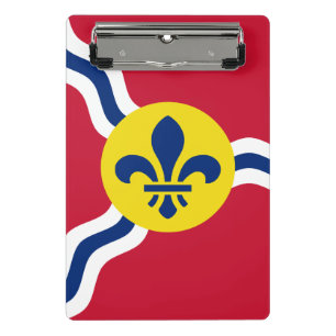 Mini clipboard with flag of St. Louis, Missouri