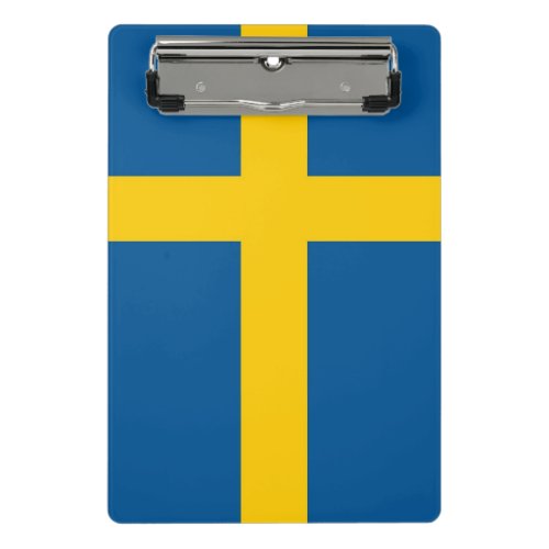Mini clipboard with flag of Sweden