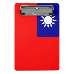 Mini clipboard with flag of Taiwan