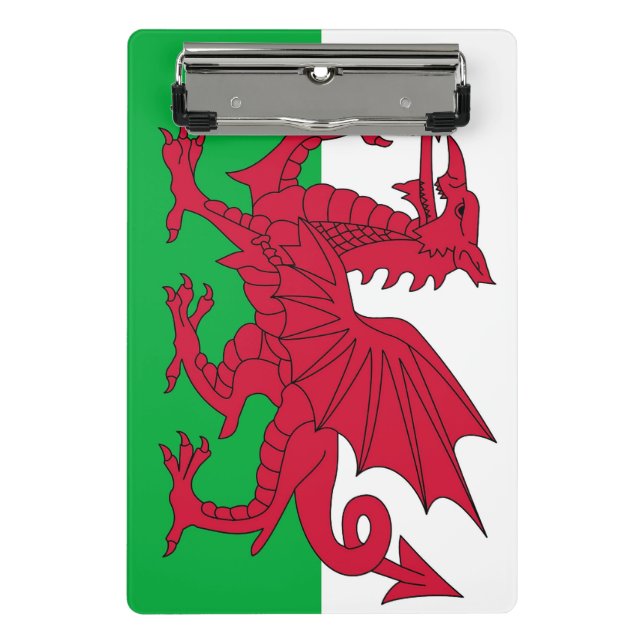 Mini clipboard with flag of Wales, UK (Front)