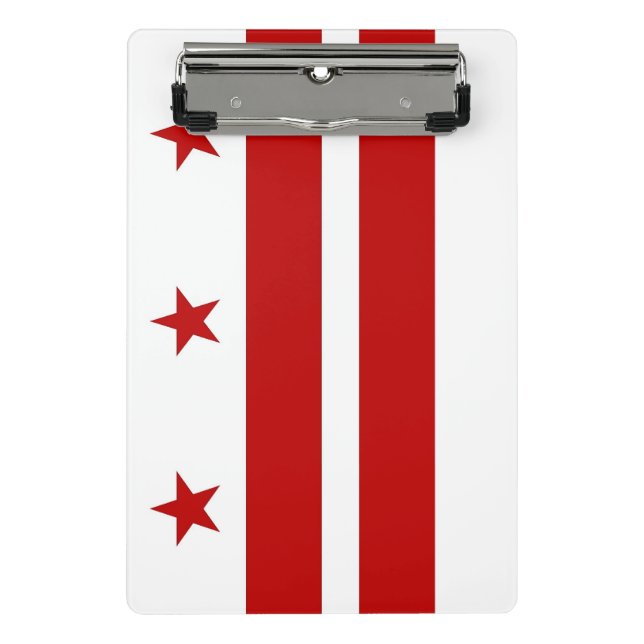 Mini clipboard with flag of Washington DC, USA (Front)