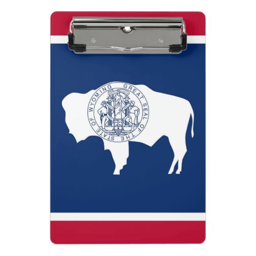 Mini clipboard with flag of Wyoming USA