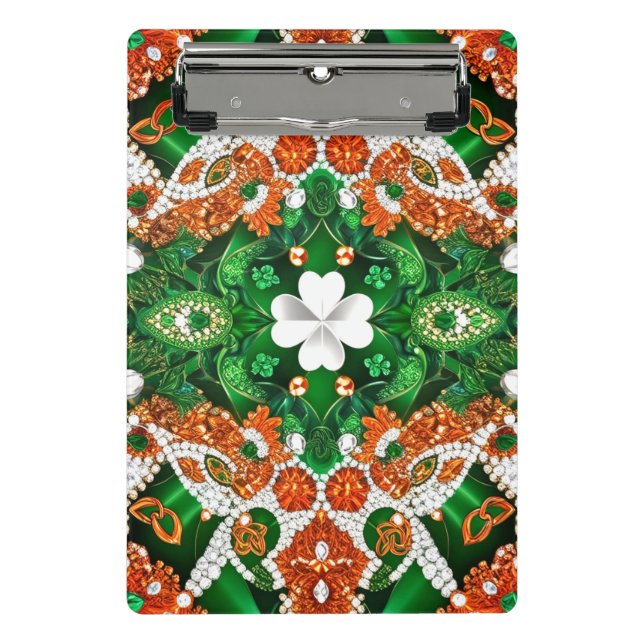 Mini clipboard with Irish Colors (Front)