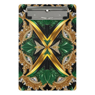Mini clipboard with Jamaican Colors