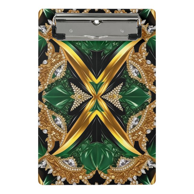 Mini clipboard with Jamaican Colors (Front)