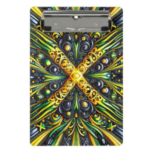 Mini clipboard with Jamaican Colors