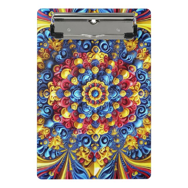 Mini clipboard with Romanian Colors (Front)
