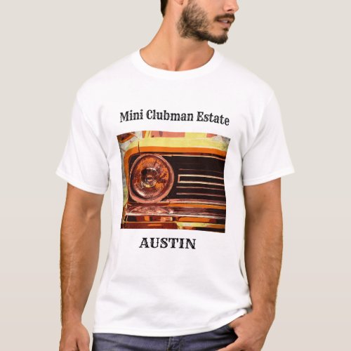 Mini Clubman Austin headlight T_Shirt