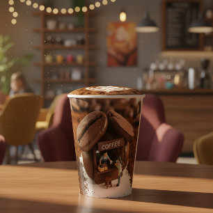 Mini Coffee Shop Paper Cup