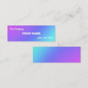 Mini Colorful Gradient Business Cards