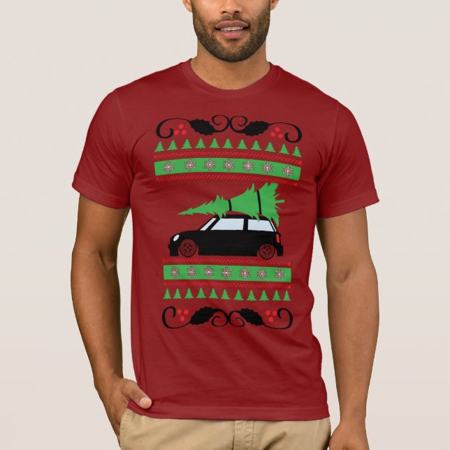 Mini Cooper Christmas T-Shirt (Front)