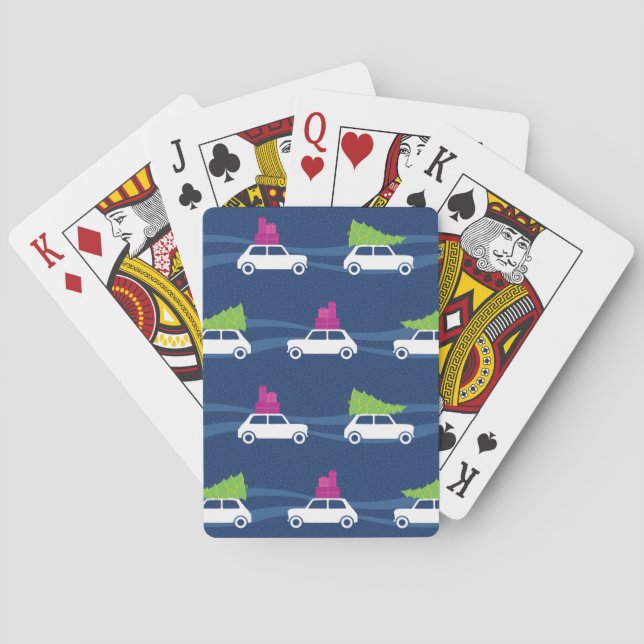 Mini Cooper Christmas Traffic Poker Cards (Back)