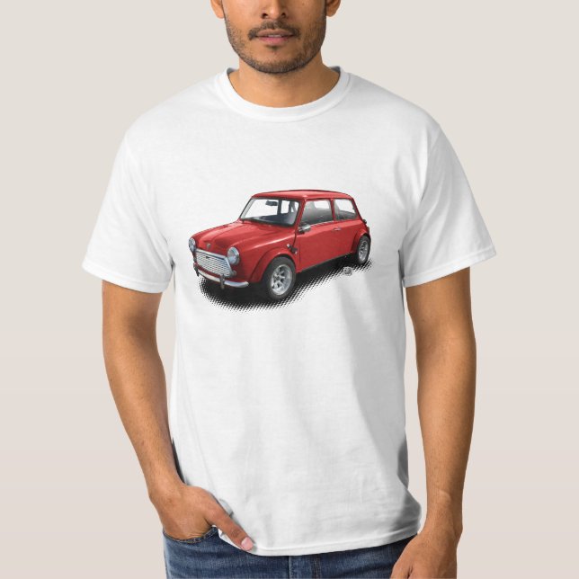 Mini Cooper Classic Vintage Auto Car 1969 "Mini Ca T-Shirt (Front)