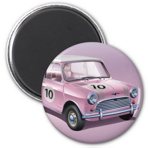 Mini Cooper S1 pink Magnet