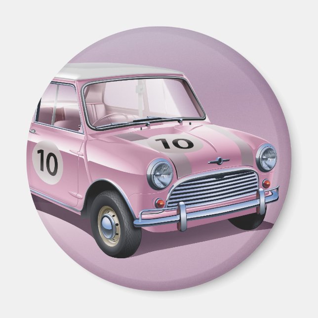 Mini Cooper S1 pink Magnet (Front)