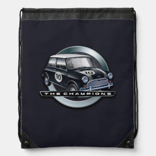Mini Cooper S black Drawstring Bag