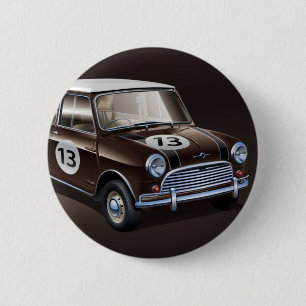 Mini Cooper S brown Button