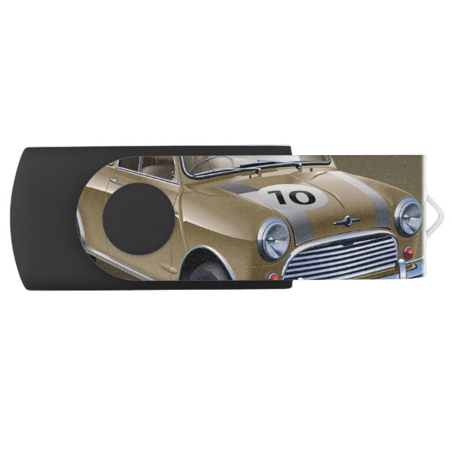 Mini Cooper S gold Flash Drive (Front)