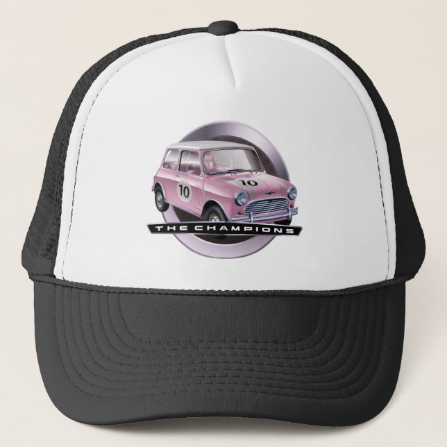Mini Cooper S pink Trucker Hat (Front)