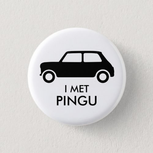 Mini Cooper Trading Pin _ Black on White