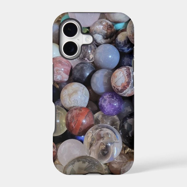 Mini Crystal Spheres  Iphone Case (Back)