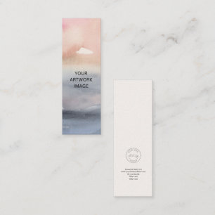 Mini Customizable Artist Bookmark Template Business Card