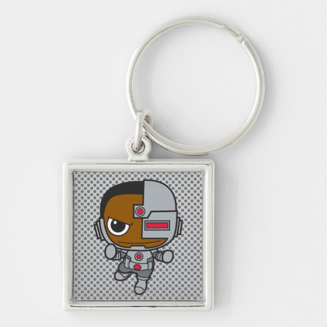 Mini Cyborg Keychain (Front)