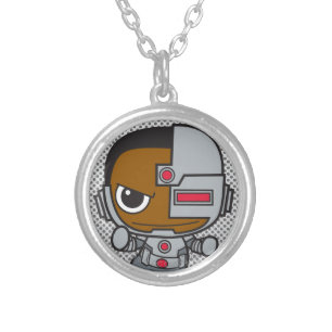Mini Cyborg Silver Plated Necklace