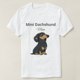 Mini Dachshund Mom Shirt Cute Doxie Gift