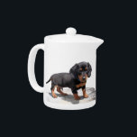 Mini Dachshund Puppy Teapot<br><div class="desc">Photography by Amber Sharp</div>