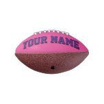 Mini Dark Pink And Purple Personalized Football at Zazzle