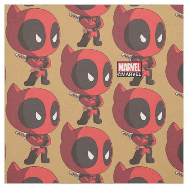 Deadpool Logo Fabric | Zazzle