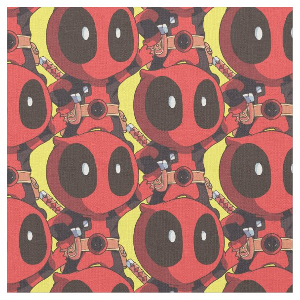 Deadpool Logo Fabric | Zazzle.com