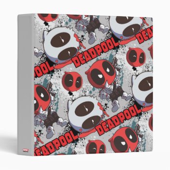 Mini Deadpool Imposter Pattern 3 Ring Binder by deadpool at Zazzle
