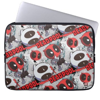 Mini Deadpool Imposter Pattern Laptop Sleeve by deadpool at Zazzle