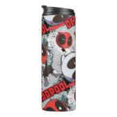 Mini Deadpool Imposter Pattern Thermal Tumbler (Rotated Right)