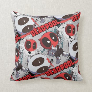 Mini Deadpool Imposter Pattern Throw Pillow by deadpool at Zazzle