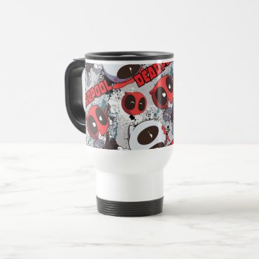Mini Deadpool Imposter Pattern Travel Mug