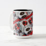 Mini Deadpool Imposter Pattern Two-Tone Coffee Mug